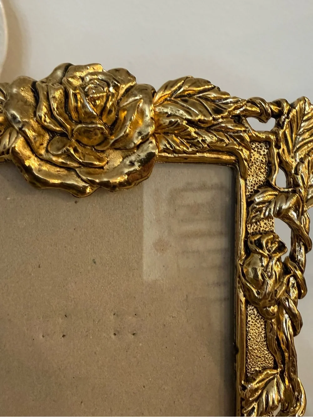 Vintage Metal Ornate Gold Floral Picture Frame